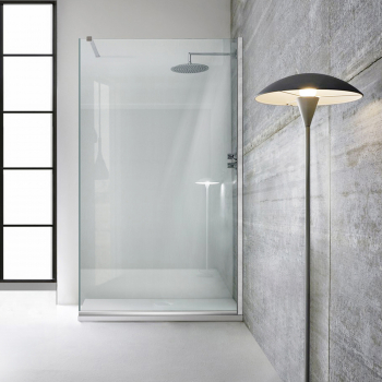 Paravan dus walk-in Aqua Roy and reg INOX sticla 8 mm clara securizata anticalcar 140x195 cm 