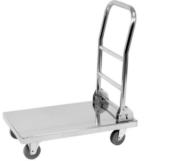 Carucior platforma pliabil Yato Gastro capacitate 150 kg 600x430mm Inox tip 201 