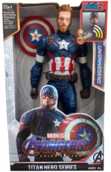Figurina Avengers Captain America sunet si lumina 30 cm multicolor 4+ 