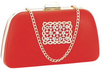 Geanta clutch cu brosa LK5672 06 Rosu 