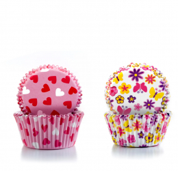 Set 100 forme briose Ibili-Baking Cups hartie 7.5x4 cm multicolor 
