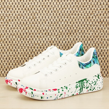 Sneakers alb cu albastru Larra M2 