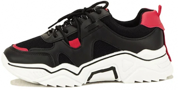 Sneakers negru cu rosu Ioana M2 