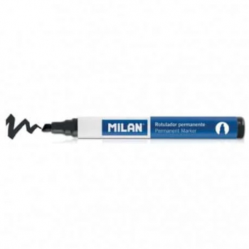 Marker Permanent MILAN Varf Tesit Negru 