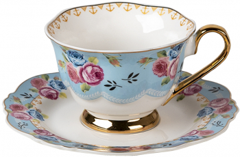 Set 2 cesti portelan 12x9x7 cm 15x2 cm 160 ml 