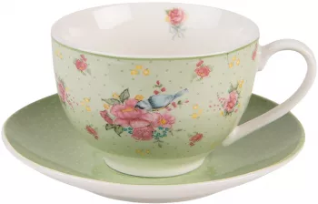 Set 4 cesti portelan 12x9x6 cm 14x2 cm 200 ml 