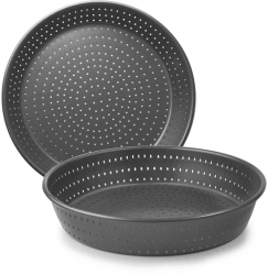 Forma rotunda Crous perforata Ibili otel 24x4 cm gri 
