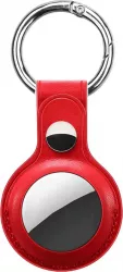 Husa eleganta PadForce tip breloc pentru Apple AirTag - Rosu Piele ecologica 