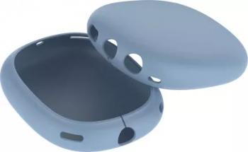 Husa protectie cupe din silicon mat pentru casti Apple AirPods Max - Albastru 