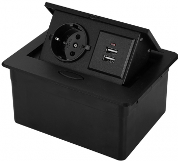 Priza incorporabila in blat bucatarie masa sau birou 2X USB 