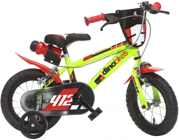 Bicicleta copii Dino Bikes 12 inch 412 galben 