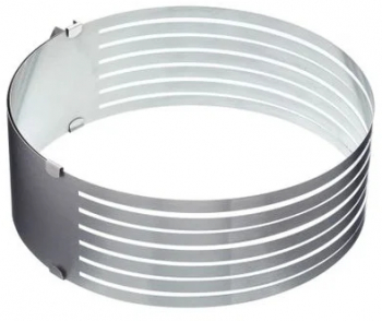Feliator reglabil pentru tort marca Ibili otel inoxidabil 24-30/8.5 cm argintiu 