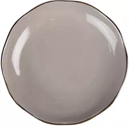 Set 2 farfurii ceramica gri 27x3 cm 