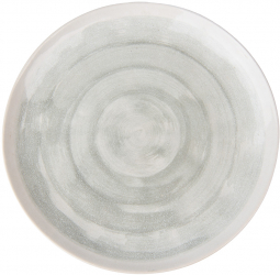 Set 2 farfurii ceramica verde gri 26x2 cm 