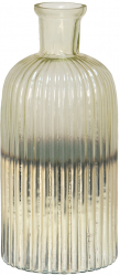 Vaza flori sticla aurie 10x22 cm 