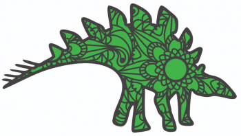 Sticker decorativ Dinozaur Verde 85 cm 4821ST-1 