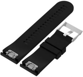Curea ceas Smartwatch Garmin Fenix 7 / 6 / 5 Plus / 5 22 mm Silicon iUni Black 