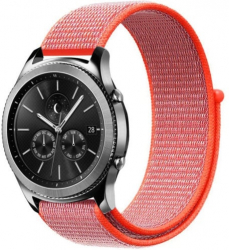 Curea ceas Smartwatch Garmin Fenix 7X / 6X / 5X Plus / 5X / 3 HR / 3 26 mm iUni Soft Nylon Sport Electric Orange 