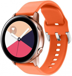 Curea iUni compatibila cu Samsung Galaxy Watch 46mm Samsung Watch Gear S3 22 mm Silicon Buckle Orange 
