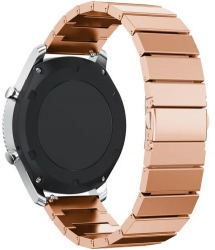 Curea pentru Smartwatch Samsung Galaxy Watch 4 Watch 4 Classic Gear S2 iUni 20 mm Otel Inoxidabil Rose Gold Link Bracelet 