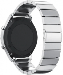 Curea pentru Smartwatch Samsung Galaxy Watch 4 Watch 4 Classic Gear S2 iUni 20 mm Otel Inoxidabil Silver Link Bracelet 