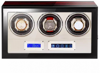 Cutie intors ceasuri automatice iUni Luxury Watch Winder 3 Mahon-Crem 