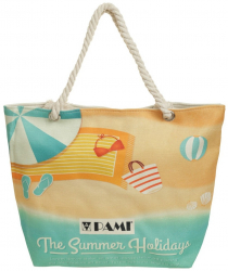 Geanta de plaja pentru dama PAMI GD-0223-327-2 50x37 cm multicolor 