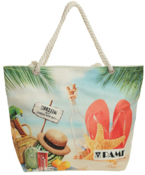 Geanta de plaja pentru dama PAMI GD-0223-338-9 50x37 cm multicolor 
