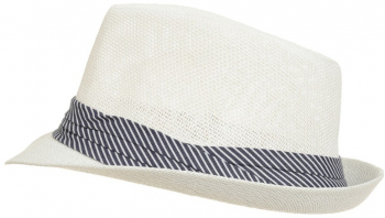 Palarie din paie pentru barbati PAMI PB-0223-150-5 60 cm Alb 