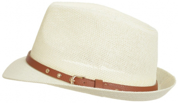 Palarie din paie pentru barbati PAMI PB-0223-177-3 60 cm Crem