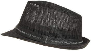 Palarie din paie pentru barbati PAMI PB-0223-187-4 60 cm Negru 
