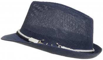 Palarie din paie pentru barbati PAMI PB-0223-189-4 60 cm Albastru 