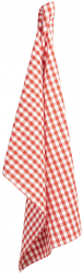 Set 3 prosoape bucatarie bumbac alb rosu 50x70 cm