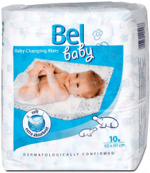 Set Pad-uri absorbante pentru schimbarea scutecului Bel Baby 60x60 cm 10 buc 