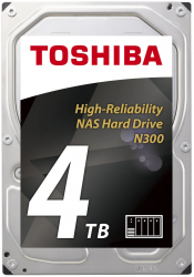 HDD TOSHIBA N300 NAS Hard Drive 4TB SATA 3.5inch 7200rpm 256MB 