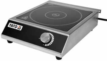 Plita cu inductie profesionala Yato Gastro Inox putere 3500 W 325x420x105mm 