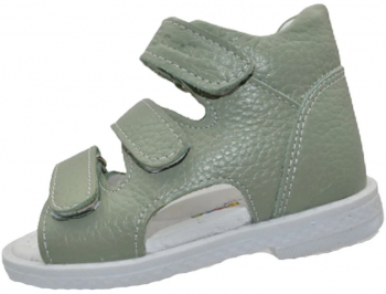 Sandale ortopedice din piele pentru baieti Small Foot SMF0805-21 Verde