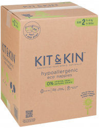 Scutece Hipoalergenice Eco Kit&Kin Marimea 2 4-8 kg 152 buc 