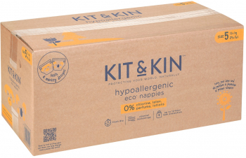 Scutece Hipoalergenice Eco Kit&Kin Marimea 5 11 kg+ 112 buc