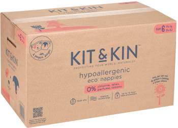 Scutece Hipoalergenice Eco Kit&Kin Marimea 6 14 kg+ 96 buc