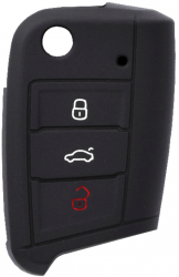 Husa pentru cheie VW Polo Jetta/Skoda Rapid/Seat Toledo Car Key Case E70 Black 
