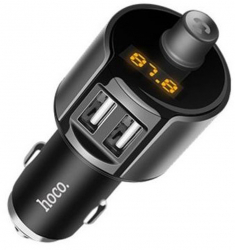 Incarcator Auto cu Modulator FM E57 2xUSB-A 12W 2.4A E57 Hoco E19 E57 Grey