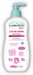 Lapte de corp BIO pentru bebelusi fara parfum cu unt de shea Carryboo 