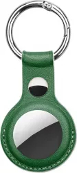 Husa eleganta PadForce tip breloc pentru Apple AirTag - Verde Piele ecologica 