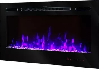 Semineu Electric Adeli - Art Flame - 544 x 140 x 915 mm - 1500W - Telecomanda - Flacara Multicolora 