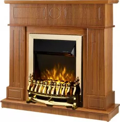 Semineu Electric Ambasador Maro and Galileo Gold - Art Flame - 1000 x 300 x 1048 mm - 2000W - Termostat - Telecomanda 