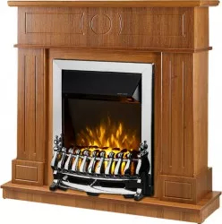 Semineu Electric Ambasador Maro and Galileo Silver - Art Flame - 1000 x 300 x 1048 mm - 2000W - Termostat - Telecomanda 