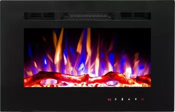 Semineu Electric Aladin - Art Flame - 420 x 124 x 660 mm - 1500W - Telecomanda - Flacara Multicolora 