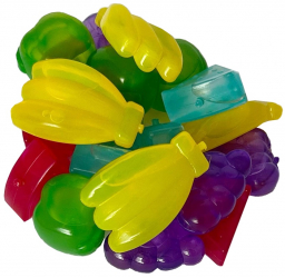 Set 20 cuburi de gheata in forma de fructe reutilizabile multicolor Vivo 19486 