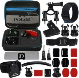 Set 24 de Accesorii Puluz Compatibile Gopro Geanta Monturi 
